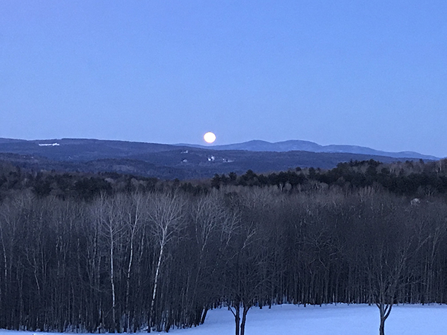 Winter Moon from Blueberry Acres Farm in East Andover