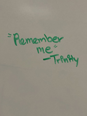 Students Leave Notes and Artwork on White Boards Before Going Home