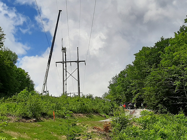 Contractors Engage in Ongoing Transmission Line Work for Eversource