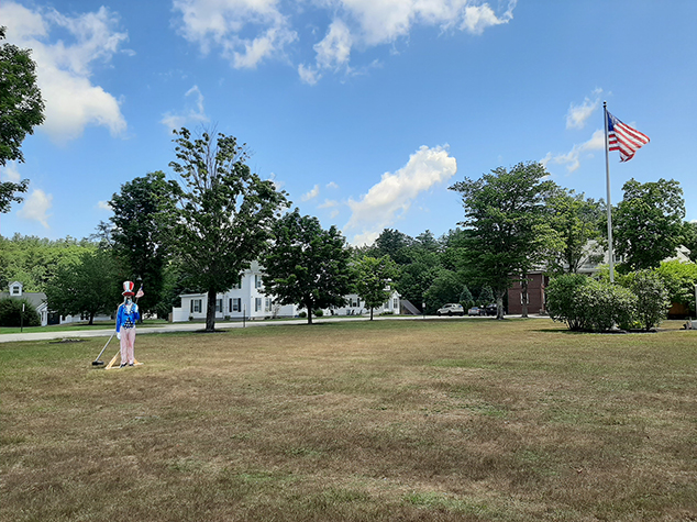 The Town Green Was Deserted On the Fourth of July Due to Cancellations