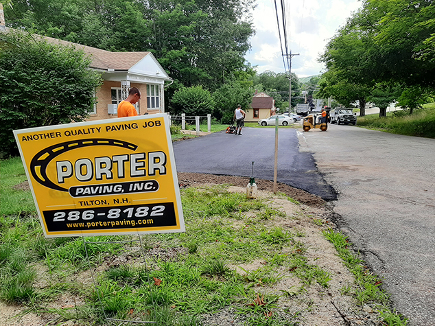 The East Andover Library Parking Area Gets a Paving Makeover