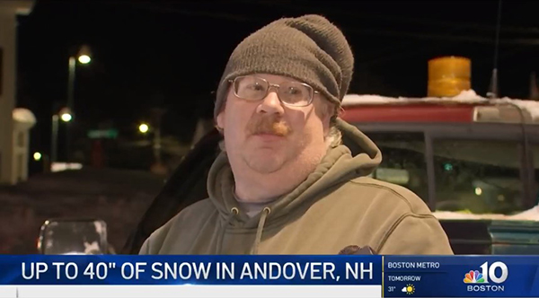 Andover’s Snowfall Makes the Boston News!