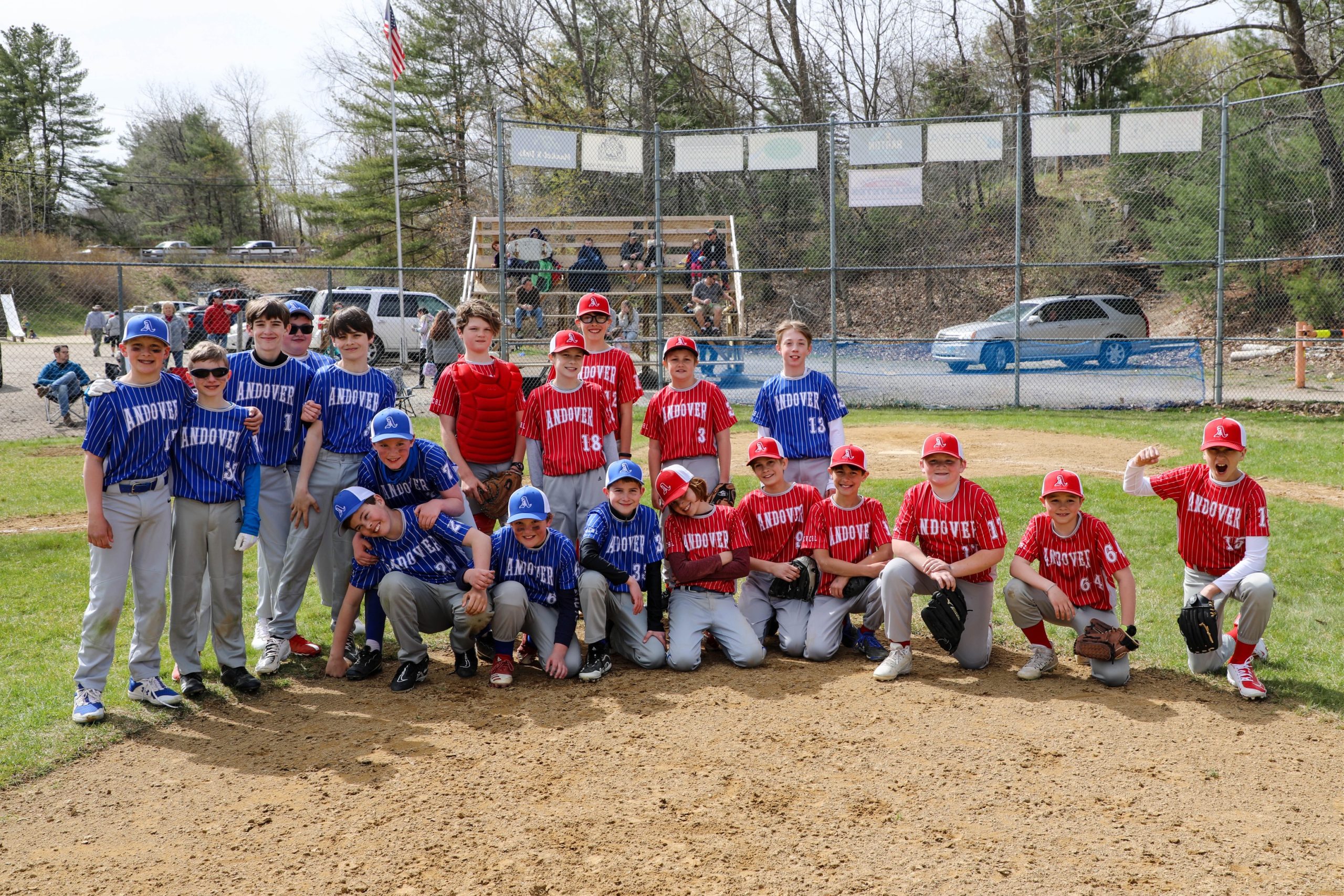 Andover Youth Baseball Teams Pose for Photo Op on Opening Day The Beacon