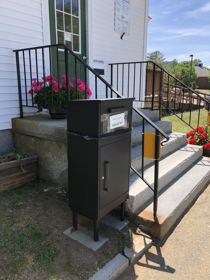 Andover Library Book Return Box Gets New Look