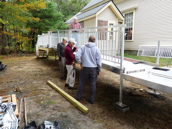 Work Begins on the Hub Building Universal Access Ramp