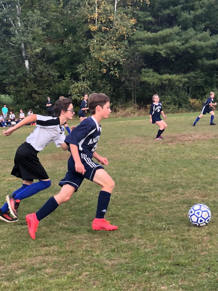 AE/MS 7th Grader Goes for the Ball While Playing Franklin