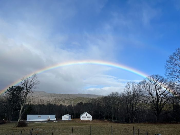 Amazing Rainbow Appears Over House in East Andover