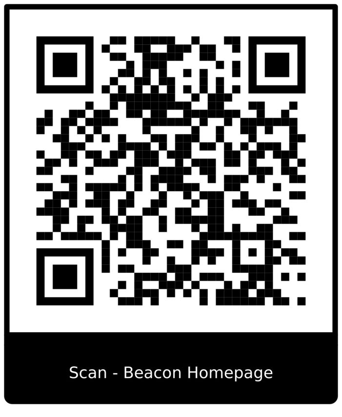 The Beacon Uses QR Codes, Short for “Quick Response”