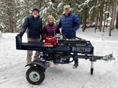 KNP Wood Program Receives Grant for Wood Splitter and Trailer