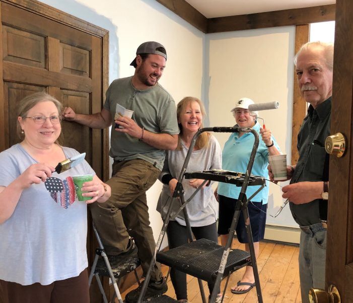 New Beacon Office Gets Prepped and Painted by Volunteers