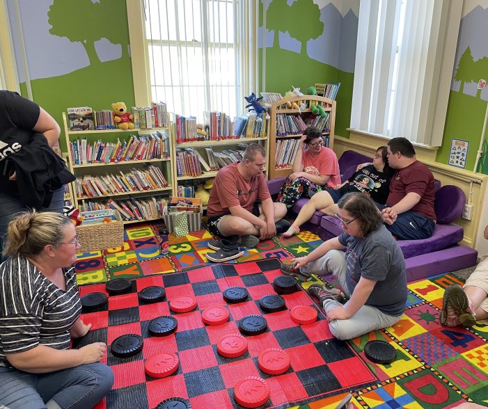 Andover Public Library Holds “Giant Game Night”