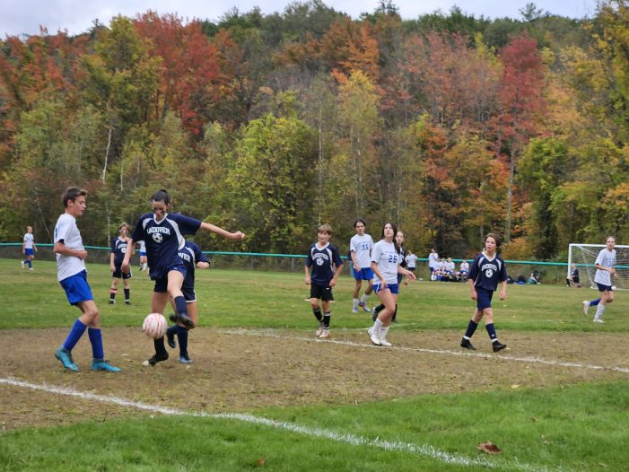 Ada Grotnes Goes in for the Block against St. Bani