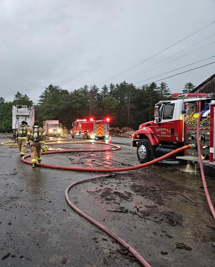 Andover Fire Drill Brings Out the Trucks, Hoses, and Volunteers