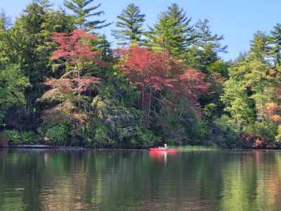 Highland Lake Bursts with Color as Autumn Approaches