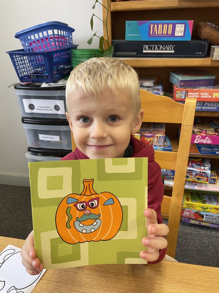 Library Project Makes Jack o’ Lanterns from Stickers