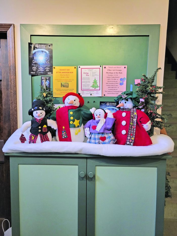 The Andover Community Hub Greets Visitors with Holiday Decor