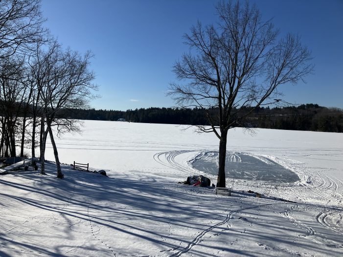 A Cold but Sunny Day on Highland Lake in January