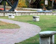 Trestle View Park Features the Wreath, Sod, and Bricks