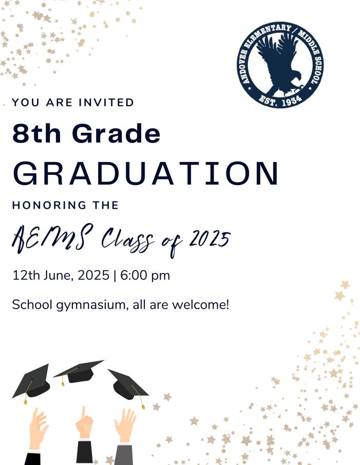 AE/MS Invites Public to 2025 8th Grade Graduation