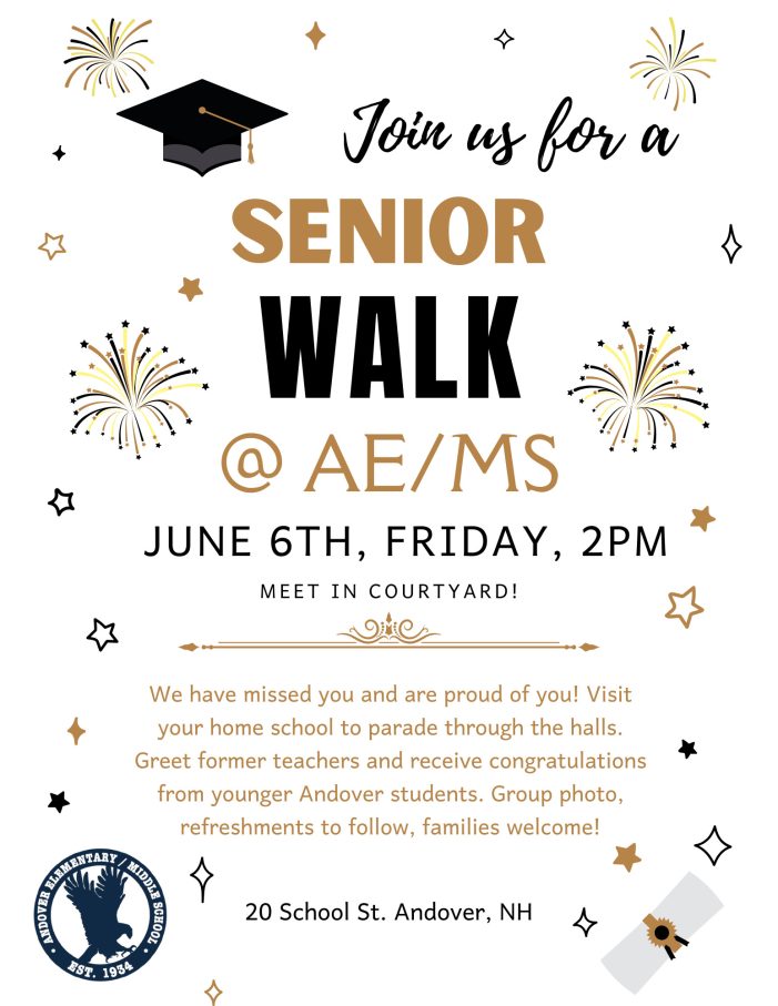 AE/MS Invites Graduating Andover Seniors to Join Senior Walk